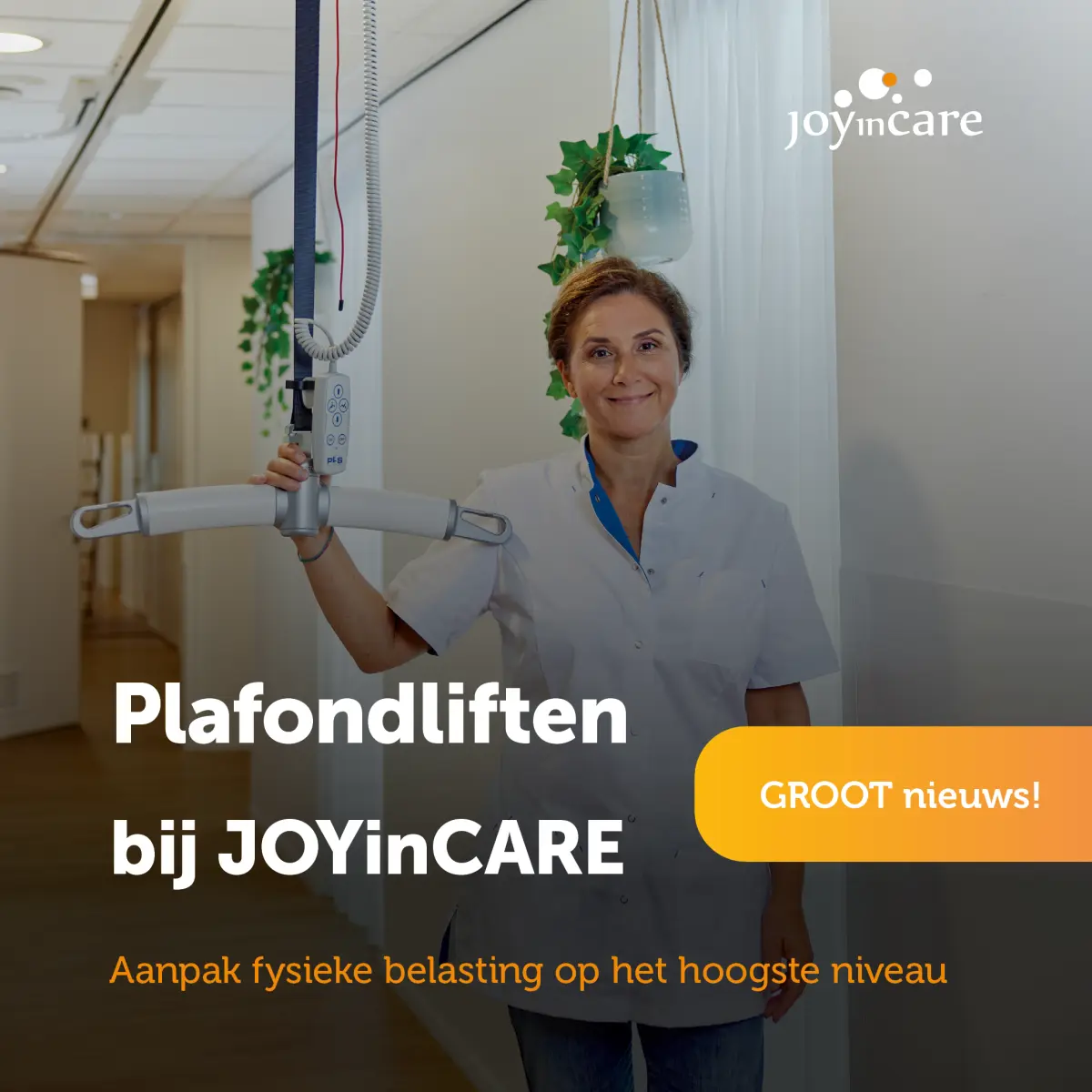 Plafondliften bij JOYinCARE